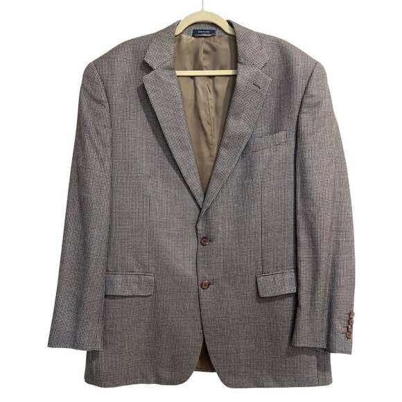 Ralph Lauren Other - Ralph Lauren Houndstooth Blazer Jacket Dillards Sports Coat Brwon Mens 46L